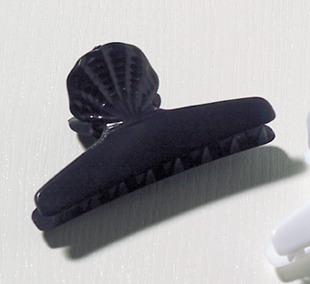 Abteil-Clips Butterfly fashion schwarz , 82mm , 12 Stück